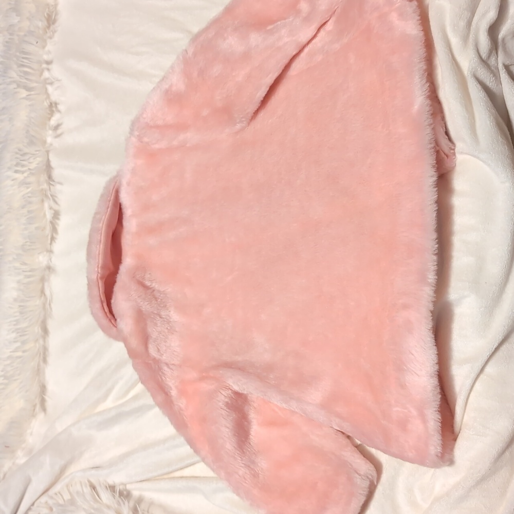 Vintage 1960's  Girl's  18 Month Pink Faux Fur Button Down Jacket - Picture 8 of 9